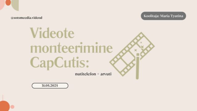 Image of Videote monteerimine CapCutis: nutitelefon + arvuti
