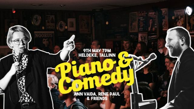 Image of Piano & Comedy | 9th May Tallinn, Heldeke