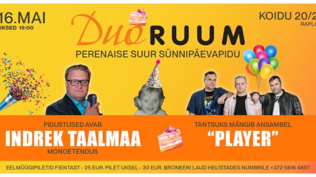 Image of DuoRUUMi Perenaise Suur Sünnipäevapidu
