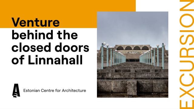 Image of Venture behind the closed doors of Linnahall (in English)