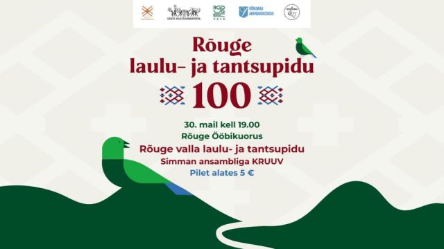 Image of Rõuge laulu- ja tantsupidu 100 Ööbikuoru vabaõhulaval