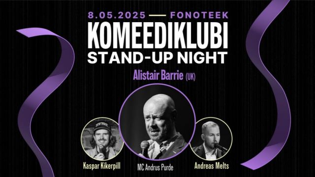 Image of Komeediklubi stand-up night with Alistair Barrie (UK)
