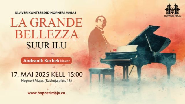 Image of Itaalia filmimuusika kontsert „La Grande Bellezza“/„Suur ilu“  klaveril Andranik Kechek
